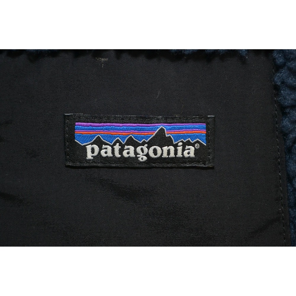 Patagonia Classic Retro X Jacket Mens Small Blue Fleece Sherpa Full Zip - Picture 5 of 16